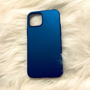 Metallic Navy Hard Case (iPhone 12)